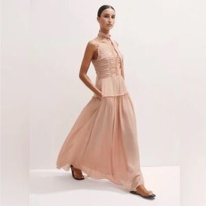 Me+Em NWT Elegant Peach Maxi Dress. Size 2